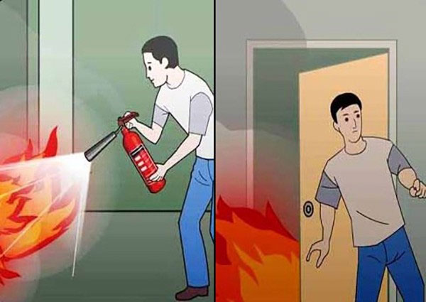 Phản ứng ngay khi có dấu hiệu hỏa hoạn Trọn bộ bí kíp thoát thân khi gặp hỏa hoạn