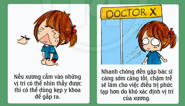 Cách xử lý 'chuẩn không cần chỉnh' khi bị hóc xương cá