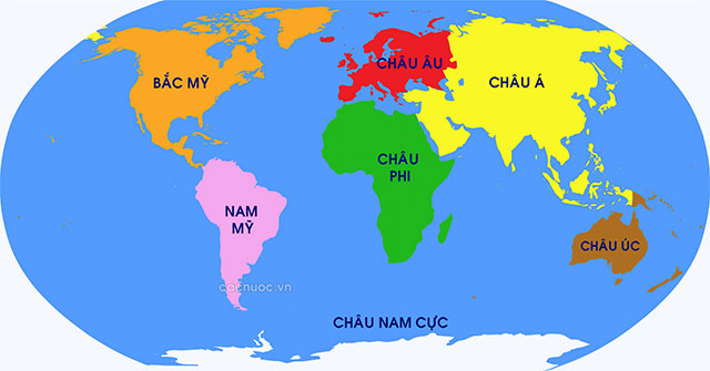 Giải mã sáu lục địa chính của Trái Đất