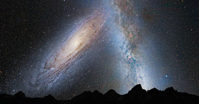 Andromeda và Ngân Hà: khi cơ hội va chạm chỉ còn một nửa