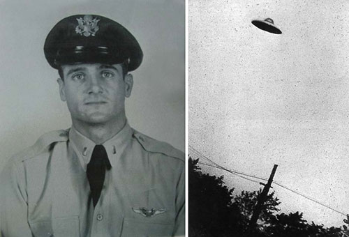 Trung úy Felix Moncla Trung úy Felix Moncla và hình ảnh được cho là của UFO.